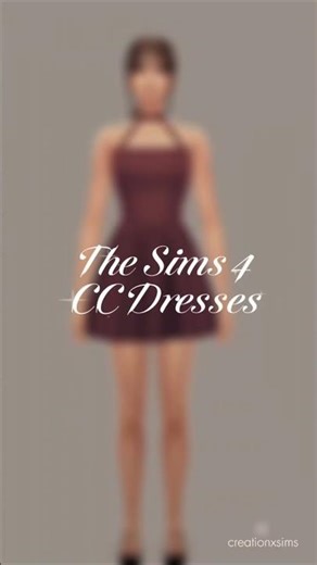 The Sims 4 - CC Dresses #sims4 #sims4cc #creationxsims