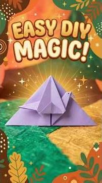 DIY Origami Crane Bookmark! 🦢📖 #shorts #origami #papercraft #crane