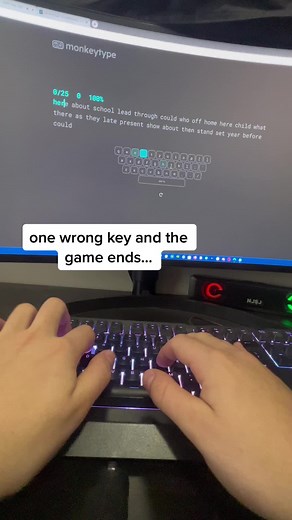 still chasing that new high score WPM! #asmrtyping #mechanicalkeyboard #fasttyper #typingasmr