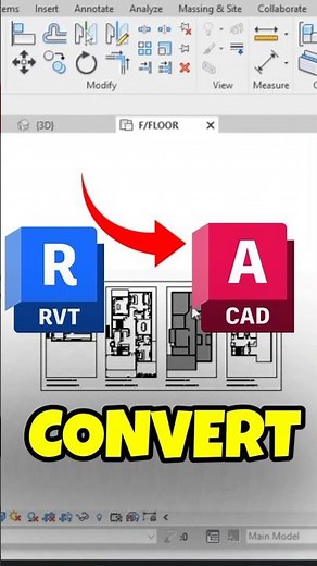 ✅Convert Revit To Autocad #revit #autocad #revitarchitecture #ytshorts #shorts