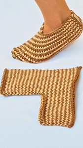 Easy One Piece Tunisian Crochet Slippers Miarti🧶 | Miarti - Crochet and Knitting