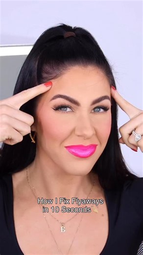 Game changer for flyaways 🙏🏻 Been doing this for 2 years and haven’t found anything that works better💯 @nikkiajoycosmetics Sculpt Brow Gel #hair #flyaways #hairhacks #hairstyle | Nikkia Joy