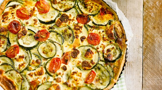 Quiche courgette chèvre