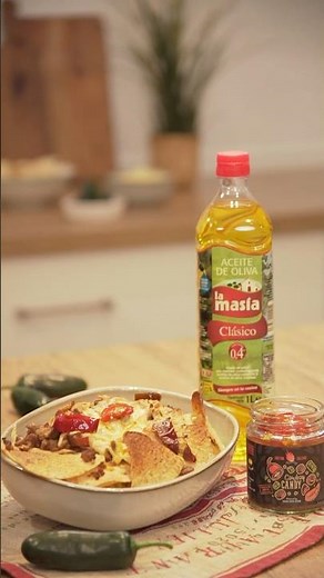 Nachos con carne y queso 🧀🌶️