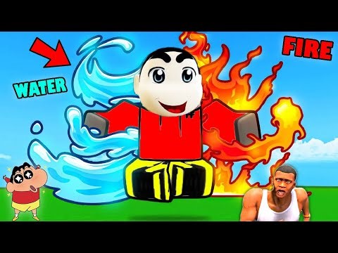 SHINCHAN HAS ELEMENTAL POWERS in ROBLOX with SHINCHAN and CHOP