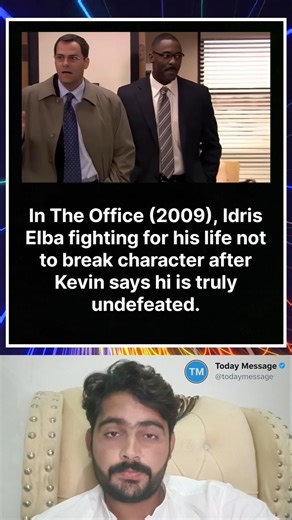 In The Office (2009), Idris Elba fighting for his life not to break character 😂