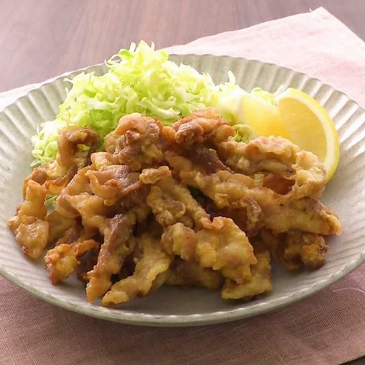 カリッと美味しい♪ 豚バラ肉のひらひら揚げのレシピ動画・作り方 | デリッシュキッチン