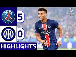 PSG vs Inter Milan (5-0) | All Goals & Highlights | UEFA Champions League 2025