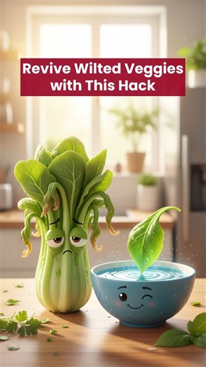 How to Revive Wilted Veggies with This Hack Instantly #KitchenHacks #FoodWaste #CookingTips