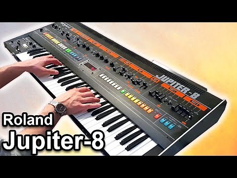 ROLAND JUPITER 8 | Ambient piano music soundscape | Synth demo