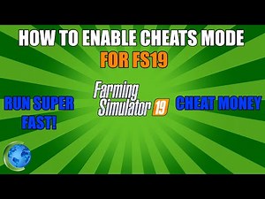 FS19 | How To RUN FAST & Enable Cheats Mode