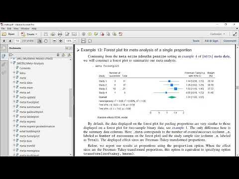New in Stata 18: Meta-analysis for prevalence