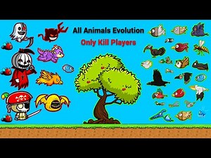 All Animals Evolution Only Kill Players Challenge (EvoWorld.io)