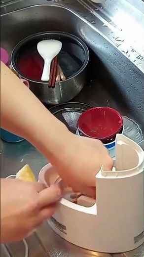 加湿器の溜まりに溜まったカルキが取れる瞬間#カルキ #歯石除去 #主婦vlog #主婦の日常 #掃除ルーティン