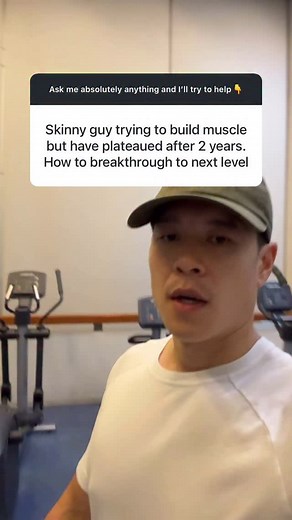 Dear skinny guy, ⠀⠀⠀⠀⠀⠀⠀⠀⠀ Make sure you are: ⠀⠀⠀⠀⠀⠀⠀⠀⠀ ✅ Lifting 1-3 reps from true failure ✅ Being very consistent in the gym ✅ Eating enough calories (maintenance or slight surplus) ✅ Eating enough protein (0.8-1gr per lbs) ✅ Not overdoing cardio ⠀⠀⠀⠀⠀⠀⠀⠀⠀ Good luck! | Darren Liu