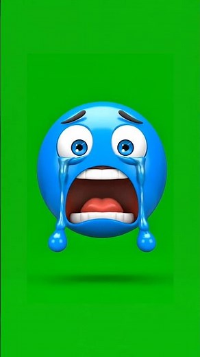Blue emoji Reaction Green screen background | troll face reaction emoji #emojireaction