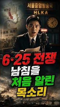 6·25 전쟁을 대한민국에 처음 알린 목소리, 22살 아나운서 #625전쟁 #한국전쟁 #위진록 #625첫방송 #서울중앙방송국