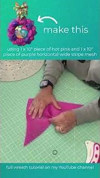 How to Make Perfect Deco Mesh Flower Petals