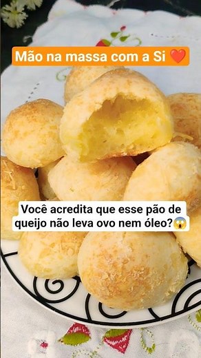 PÃO DE QUEIJO SEM OVO E SEM ÓLEO 😱#receitas #maonamassacomasi #facil #batatadoce #paodequeijo