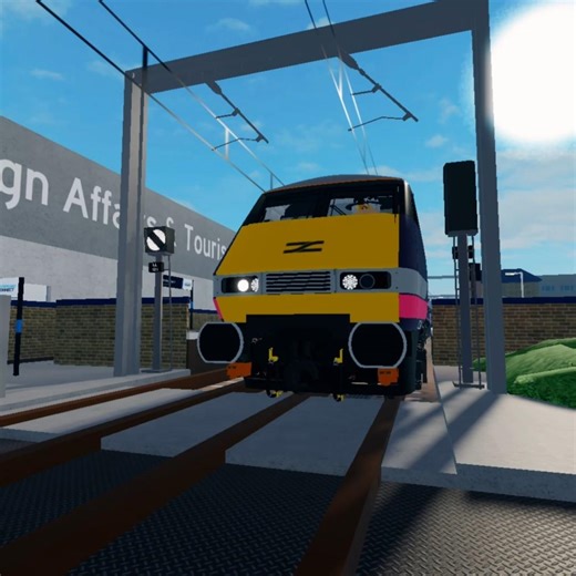 Class 91 Slow Pass at Westrecoast 🚆 | SCR #train #stepfordcountyrailway #roblox #train