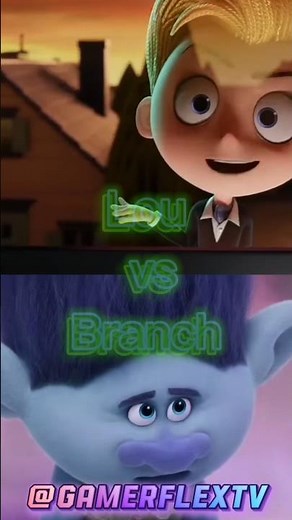 Lou vs Branch. #uglydolls #trolls #edit