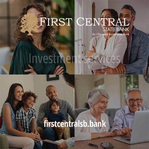 At First Central, we know that every dollar you earn represents hard work and dedication. That’s why our investment services are designed to protect what matters most while helping your money grow for the future. With experienced advisors, tailored strategies, and a strong commitment to your goals, we’ll help you take the next step toward financial confidence. Contact us today and discover how we can help you reach your financial goals. firstcentralsb.bank/fcsb/vosler-investment-group firstcentr