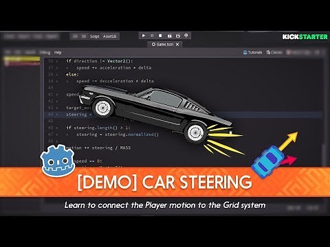 [DEMO] Top-Down Car with Steering in Godot