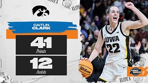 Caitlin Clark erupts for 41 points, 12 assists in Iowa-LSU rematch win