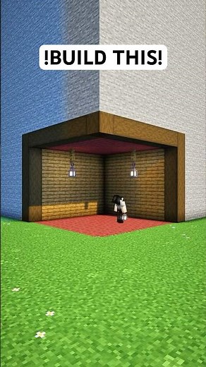 Easy Minecraft Mountain House You Can Build in 60 Seconds #minecraft