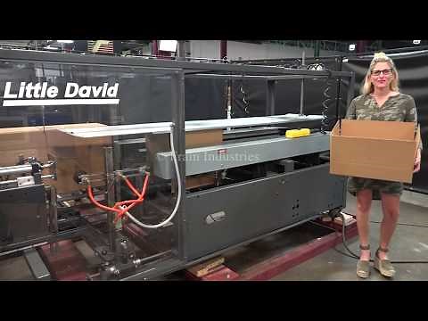 Little David Model CF40T Automatic Case Erector Demonstration