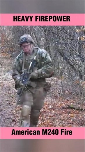 Firing the American M240 Machine Gun