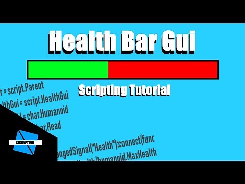 How to Make an Over Head Health Bar Gui: Roblox Studio