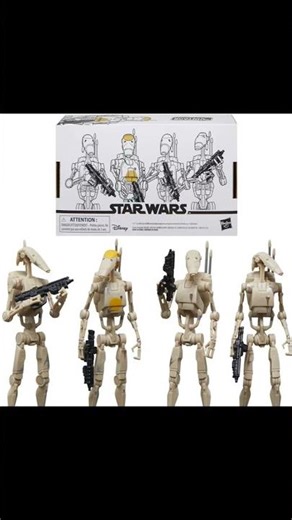 Star Wars The Vintage Collection Battle Droid 3 3/4-Inch Action Figures 4-Pack
