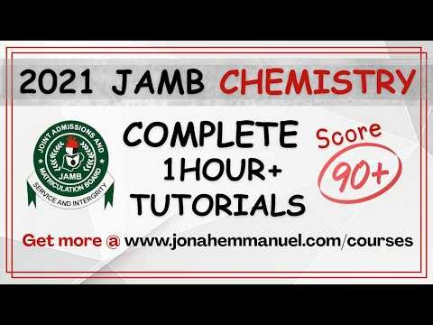 JAMB 2021 Chemistry Complete Past Questions and Answers Revision #excellenceacademy