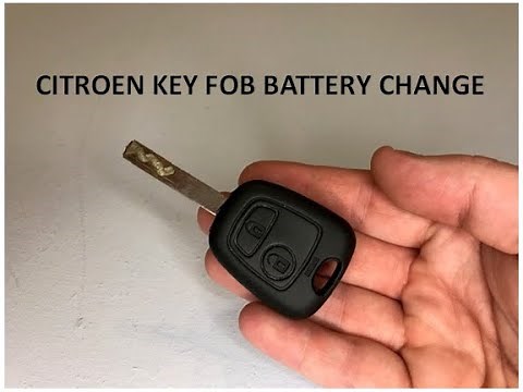 Citroen C1 C2 C3 C5 Saxo Picasso Key Fob Battery Replacement
