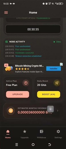 5$ par jour applications simple pour le minage bitcoin