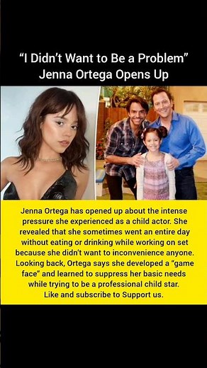 Jenna Ortega Reveals Shocking Child Star Struggle 😳 | Hollywood Behind the Scenes