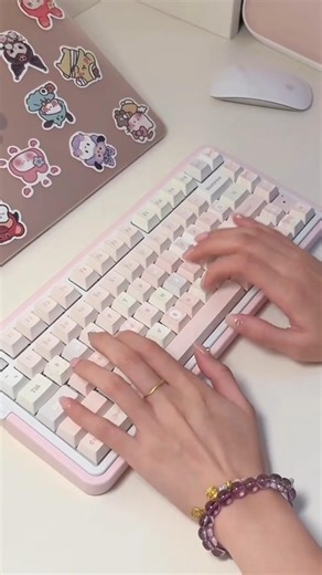 💖 | Love Letter 75 Wireless Custom Alu Mechanical Keyboard #mechanicalkeyboard #desksetup #asmr
