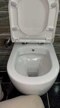 How wall hung commode is installed