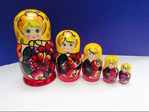Stacking Matryoshka Russian Dolls Doll Set