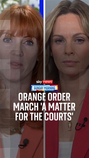 Angela Rayner: Orange Order march a 'matter for the courts'
