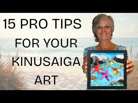 15 Kinusaiga Tips & Tricks Every Artist Should Know - Ocean Fabric Art Tutorial
