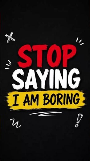 Stop Saying "I Am Boring" — This Mistake Makes You Sound Wrong! #englishlearning