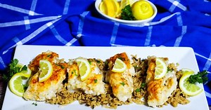 Lemon Butter Baked Cod