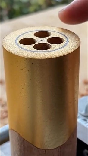 Tips for Making a Small Round Golden ☑️ |#short #woodworking #trend #cute #gold #amazing #video