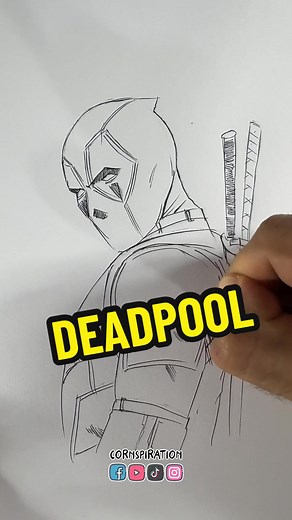 Cómo dibujar a Deadpool #dibujo #arte #tutorial #drawing #art