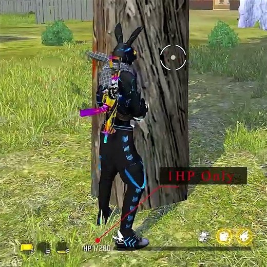 1 HP Unbelievable Clutch with Black Bunny 😎 #shorts #freefire #Lordgamer