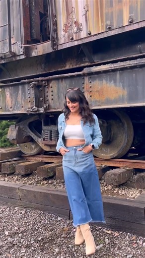 Watch Belle Poque Frayed Raw High Waisted Long Denim Skirts with on Amazon Live