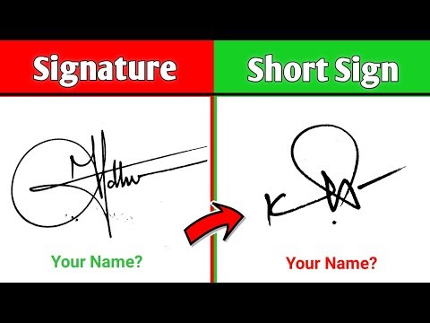 ✅ How To Make Short Signature Of My Name | Short Signature | Initial Signature | Short Sign #sign