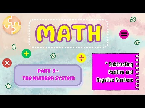Math Quiz | Subtracting Positive and Negative Numbers | The Number System Part 9